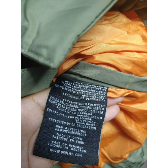 The Amazon Jacket: Green Orolay Duck Down Feathered Jacket SIZE Medium - Picture 8 of 11